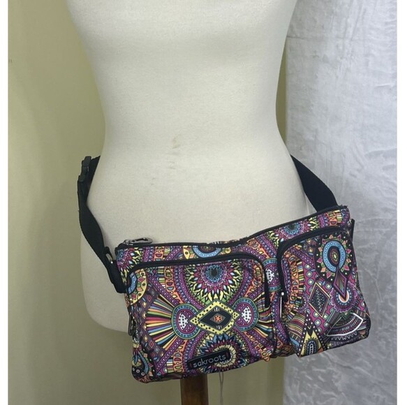 Sakroots Small Fanny Pack Belt Bag Medallion Llama Purse Multicolor - Picture 2 of 9